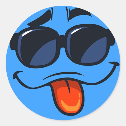 Breng een paar coole vibes in je leven met deze ko ronde sticker (Voorkant)