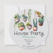 Breng een Plant House Party Kaart (Voorkant)