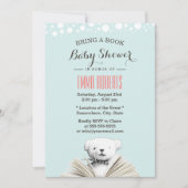 Breng een teddy Bear Baby Shower-uitzending uit he Kaart (Voorkant)