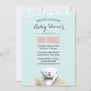 Breng een teddy Bear Baby Shower-uitzending uit he Kaart