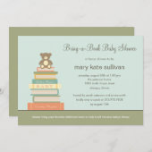 Breng een Uitnodiging van het Boek Baby shower (Bl (Voorkant / Achterkant)