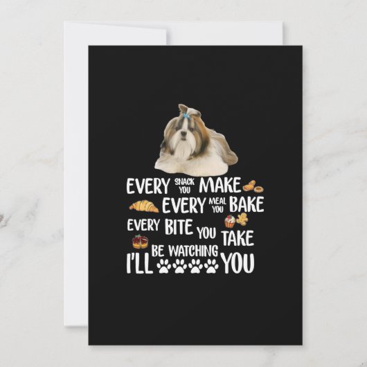 Breng elke snack die je maakt elke maaltijd die je bedankkaart (Voorkant)