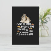 Breng elke snack die je maakt elke maaltijd die je bedankkaart (Staand voorkant)