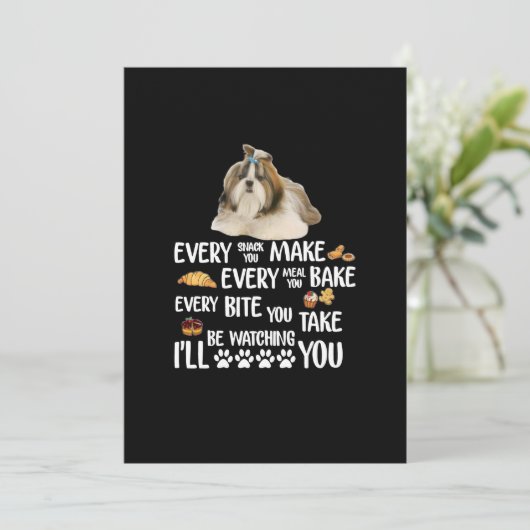 Breng elke snack die je maakt elke maaltijd die je bedankkaart (Staand voorkant)