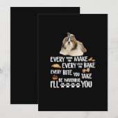 Breng elke snack die je maakt elke maaltijd die je bedankkaart (Voorkant / Achterkant)