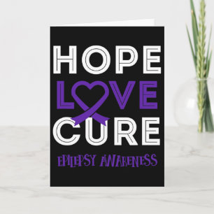 Breng epilepsie bewustzijn om hoop liefde genezing kaart