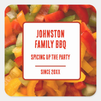 Breng Feest In Huis Familie Reünie Zomer Picknick Vierkante Sticker