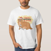 Breng geluk aan otters Grappige kerst otter T-shirt (Voorkant)