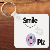 Breng glimlach, positiviteit en vrolijke charme me sleutelhanger (Voorkant)