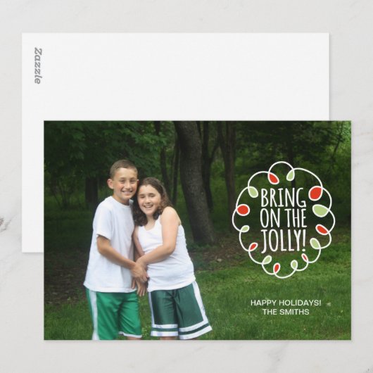 Breng heel op feestdagenkaart (Voorkant / Achterkant)