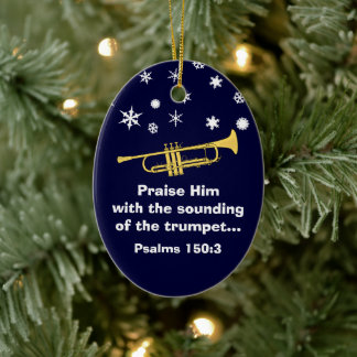 Breng hem met kerst met bruisend brutaal op. keramisch ornament