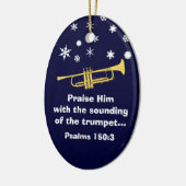 Breng hem met kerst met bruisend brutaal op. keramisch ornament (Links)