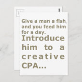 Breng hem naar een creatieve CPA Briefkaart (Voorkant / Achterkant)