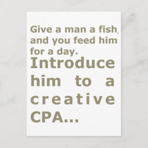 Breng hem naar een creatieve CPA Briefkaart