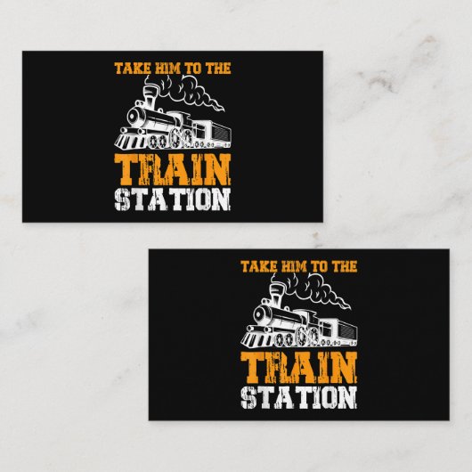 Breng hem naar het treinstation 5 visitekaartje (Voorkant / Achterkant)