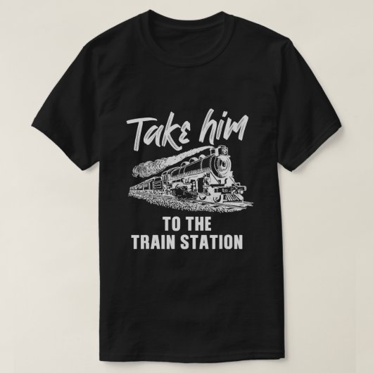 Breng hem naar het treinstation 9 t-shirt (Design voorkant)