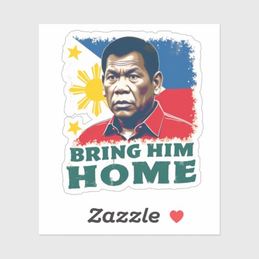 Breng hem naar huis met Digong Duterte Sticker (Vel)