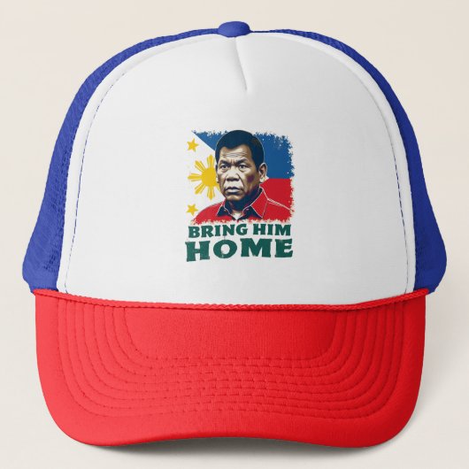 Breng hem naar huis met Digong Duterte Trucker Pet (Voorkant)
