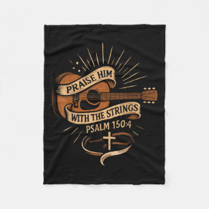 Breng hem op met de stralen van Jezus Aoustic Guit Fleece Deken