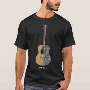 Breng hem op met snaren Psalm 150 Akoestische gita T-shirt