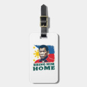 Breng Hem Thuis Supporter Digong Duterte Bagagelabel (Voorkant verticaal)