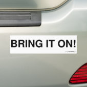 Breng het aan bumpersticker (Op auto)