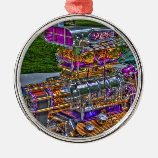 Breng het gebaar metalen ornament (Voorkant)