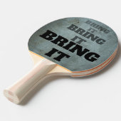 Breng het grunge industrieel verweerd tafeltennisbatje (Voorkant Gekanteld)