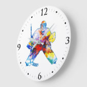Breng het Hockey Goalie Waterverf Grote Klok (Hoek)