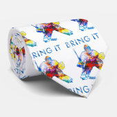 Breng het Hockey Goalie Waterverf Stropdas (Opgerold)