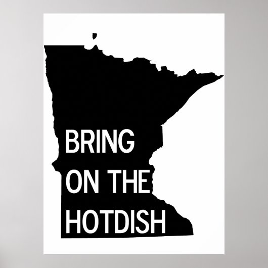 Breng het Hotdish Funny Minnesota-Poster aan Poster (Voorkant)