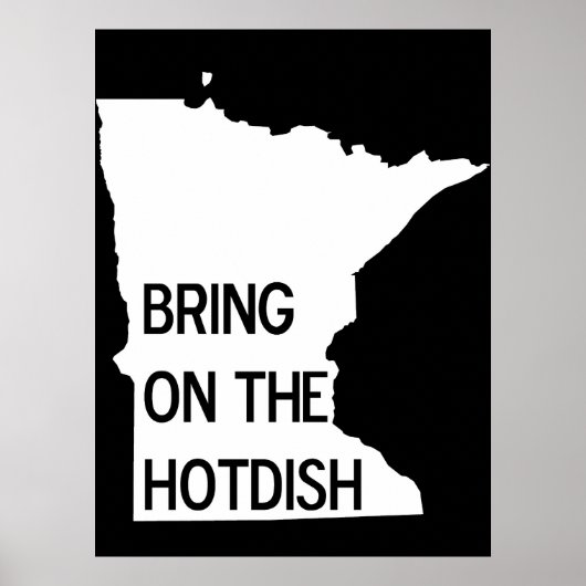 Breng het Hotdish Funny Minnesota-Poster aan Poster (Voorkant)