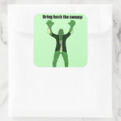 Breng het moeras terug vierkante sticker (Tas)