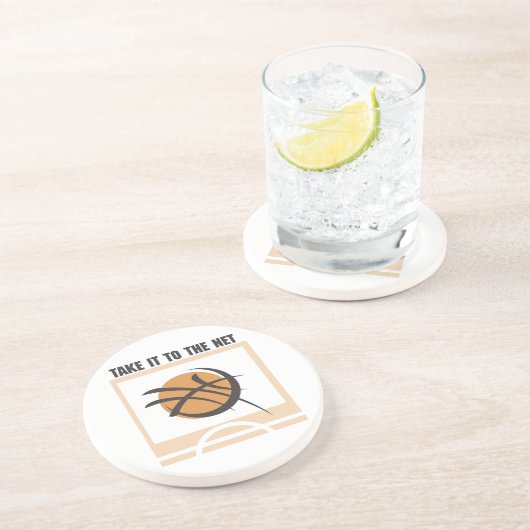 Breng het naar het net T-shirts en cadeautjes Zandsteen Onderzetter (Zijkant)