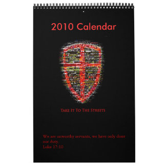 Breng het naar het stappenplan 2010 kalender