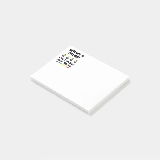 Breng het naar Trump Post-it® Notes (Schuin)
