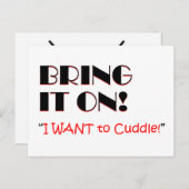 Breng het op, dagelijkse affirmatie flash Kaart (Voorkant / Achterkant)