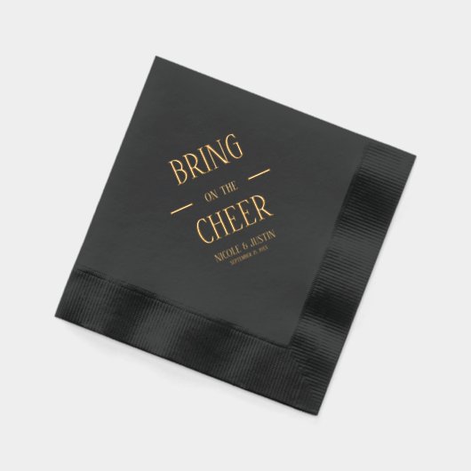 Breng het plezier folie servetten (Links)