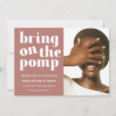 Breng het Pomp One Afstudeerder Party Roos aan Kaart (Voorkant)