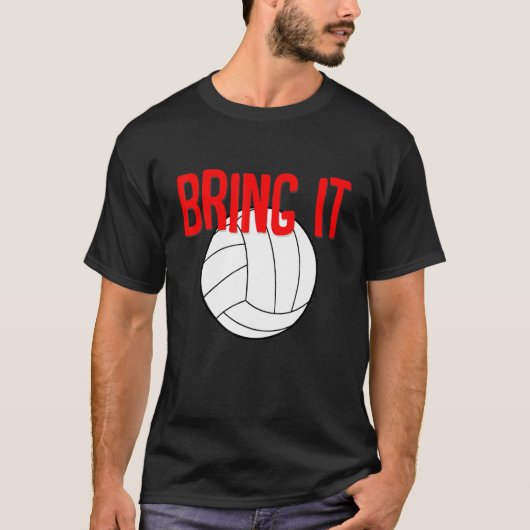 Breng het volleybal t-shirt (Voorkant)