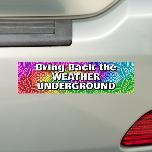 Breng het weer onder de grond terug bumpersticker (Op auto)