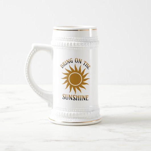 Breng het Zonneschijn Goud Bierpul (Links)