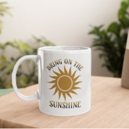 Breng het Zonneschijn Goud Koffiemok