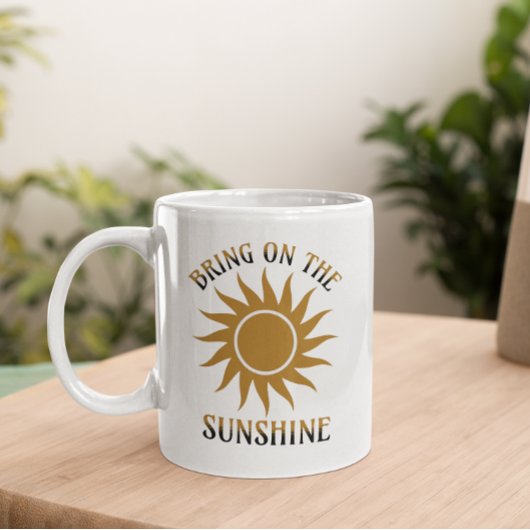 Breng het Zonneschijn Goud Koffiemok