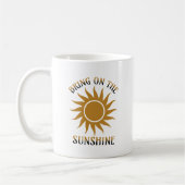 Breng het Zonneschijn Goud Koffiemok (Links)