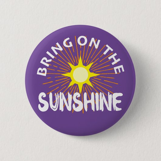 Breng het zonneschijn ontwerp aan - ronde Button (Voorkant)