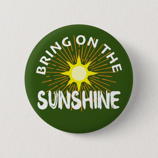 Breng het zonneschijn ontwerp aan - ronde Button (Voorkant)