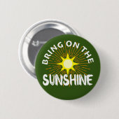 Breng het zonneschijn ontwerp aan - ronde Button (Voorkant /achterkant)