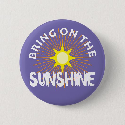 Breng het zonneschijn ontwerp aan - ronde Button (Voorkant)