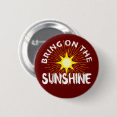 Breng het zonneschijn ontwerp aan - ronde Button (Voorkant /achterkant)